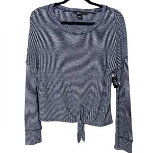 🍁 Miss Chievous Navy Striped Women's Sweatshirt